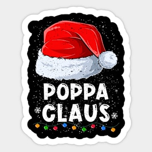 Poppa Claus Christmas Santa Family Matching Pajama Sticker